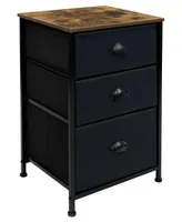 Sorbus 3 Drawer End Table