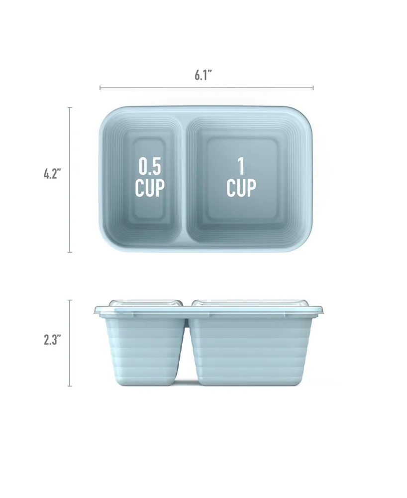 Bentgo Prep 2-Compartment Snack Container Set, 20 Pieces