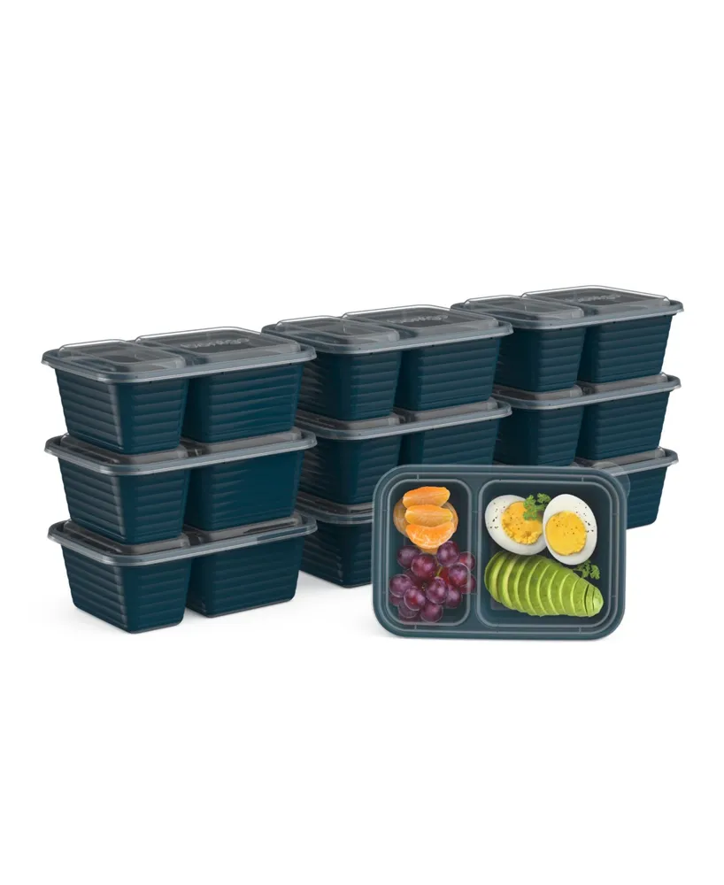 Bentgo Prep 2-Compartment Snack Container, 20 Pc. Set, Sky