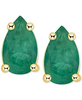 Tanzanite Pear-Shape Stud Earrings (3/8 ct. t.w.) 14k Gold (Also Emerald, Ruby & Sapphire)