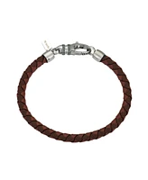 Men's Stainless Steel Leather Bracelet