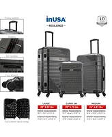 InUSA Resilience Lightweight Hardside Spinner Luggage Set, 3 piece