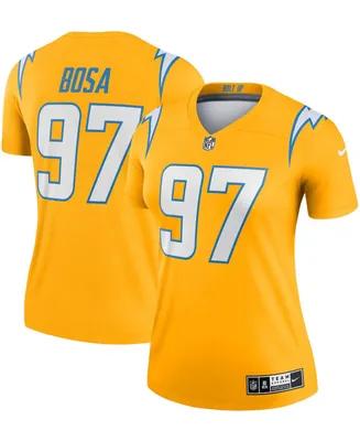 Women's Joey Bosa Gold-Tone Los Angeles Chargers Inverted Legend Jersey - Gold