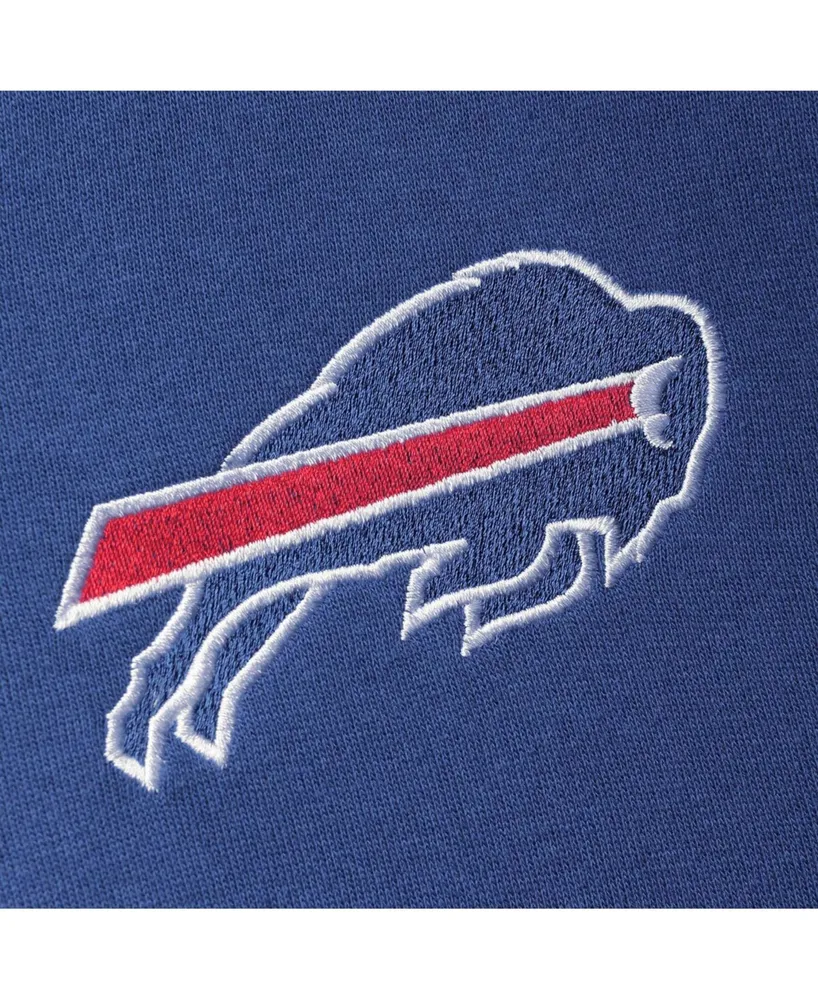 Men's Royal, Red Buffalo Bills Playoffs Color Block Full-Zip Hoodie