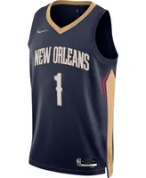 Men's Zion Williamson Navy New Orleans Pelicans 2021, 22 Diamond Swingman Jersey - Icon Edition