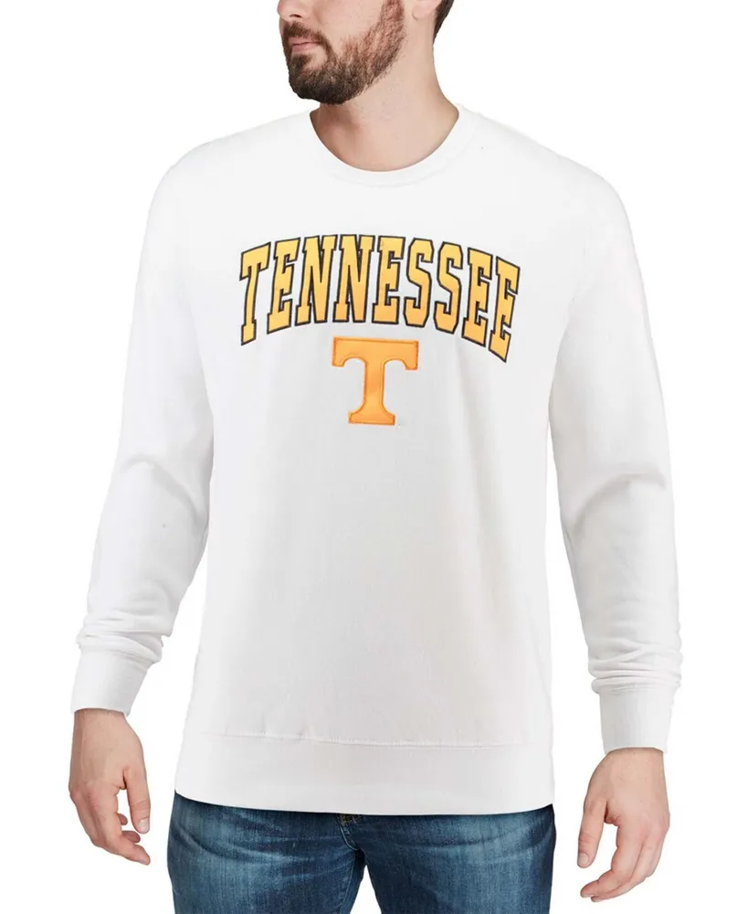 Men's White Tennessee Volunteers Arch and Logo Crew Neck Sweatshirt