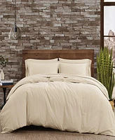 Frye Cotton/Linen 3 Piece Duvet Cover Set