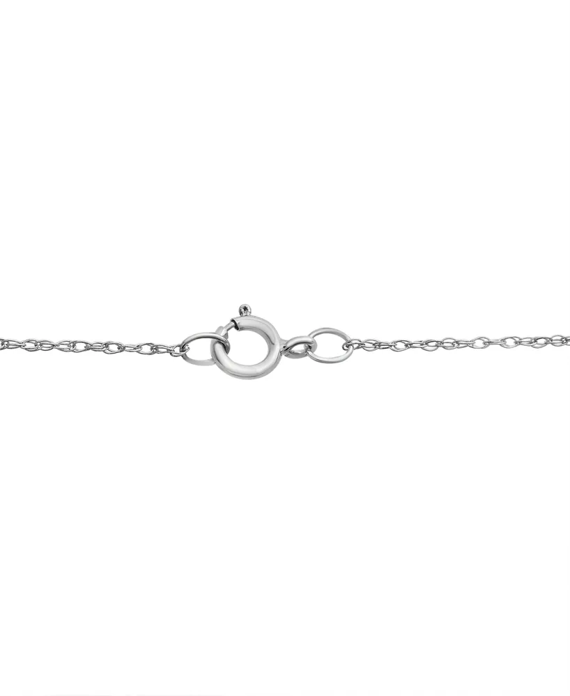 Diamond Cross 18" Pendant Necklace (1/4 ct. t.w.) in 10k White Gold