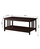 Mission Coffee Table with Shelf