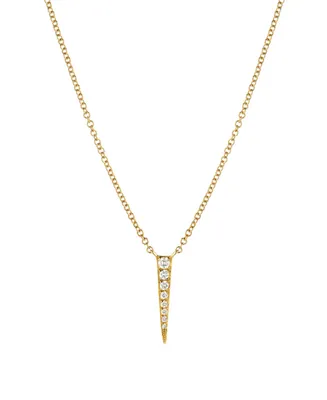 Zoe Lev Diamond 14K Gold Dagger Necklace