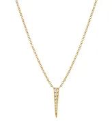Zoe Lev Diamond 14K Gold Dagger Necklace