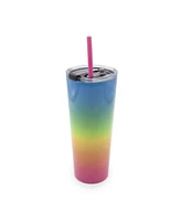 Thirstystone by Cambridge 24 oz Ombre Insulated Straw Tumblers Set, 2 Piece