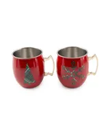 Thirstystone by Cambridge 20 oz Christmas Moscow Mule Mugs Pack, 2 Piece