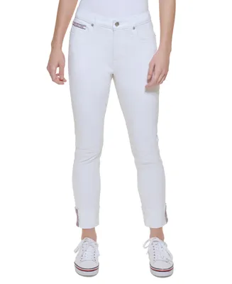 Tommy Hilfiger Women's Tribeca Th Flex Raw-Cuff Skinny Jeans