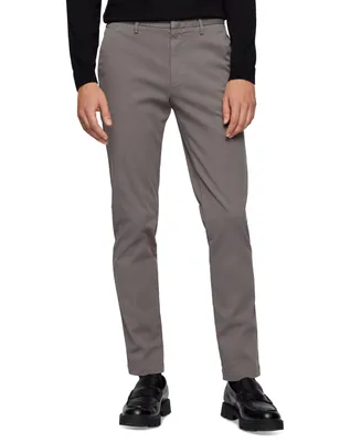 Boss by Hugo Boss Men's Tapered-Fit Stretch Cotton Pants