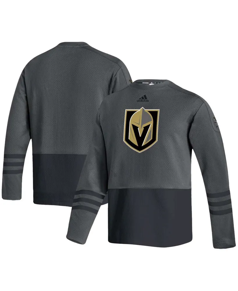 Men's Charcoal Vegas Golden Knights Logo Aeroready Pullover Sweater