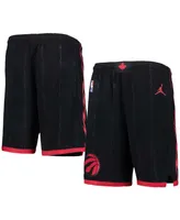 Big Boys and Girls Black Toronto Raptors 2019/20 Swingman Performance Shorts - Statement Edition