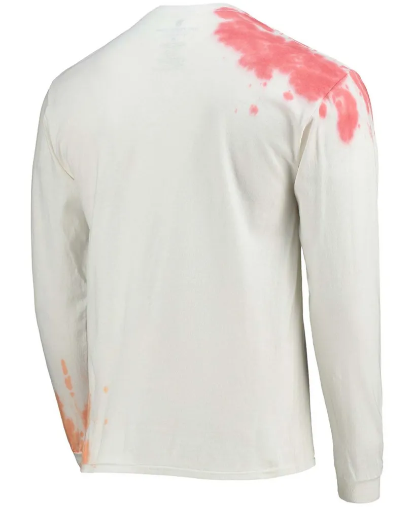 Men's Cream Tampa Bay Buccaneers Tie-Dye Long Sleeve T-shirt