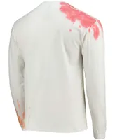 Men's Cream Tampa Bay Buccaneers Tie-Dye Long Sleeve T-shirt