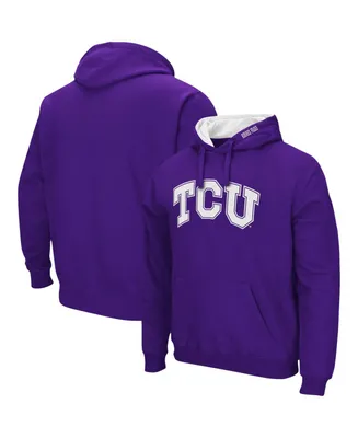 Men's Purple Tcu Horned Frogs Arch Logo 3.0 Pullover Hoodie