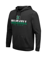 Men's Black Marshall Thundering Herd Lantern Pullover Hoodie