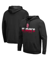 Men's Black St. Johns Red Storm Lantern Pullover Hoodie