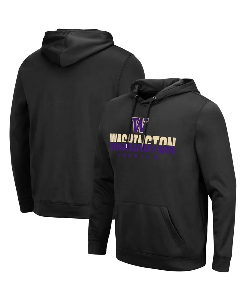 Men's Black Washington Huskies Lantern Pullover Hoodie