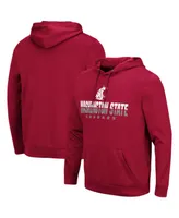 Men's Crimson Washington State Cougars Lantern Pullover Hoodie