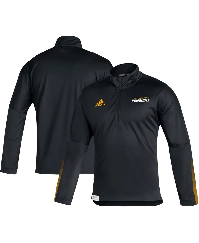 Men's Black Pittsburgh Penguins Quarter-Zip Jacket