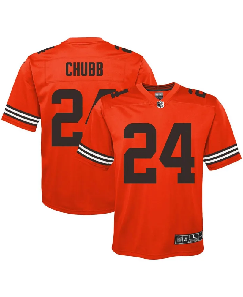 Nick Chubb Cleveland Browns Youth Mainliner Player Name & Number T-Shirt -  Brown