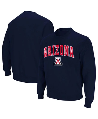 Colosseum Men's Arizona Wildcats Arch and Logo Crew Neck Sweatshirt