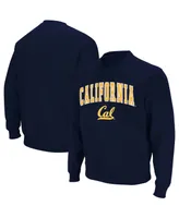 Men's Navy Cal Bears Arch Logo Crew Neck Sweatshirt