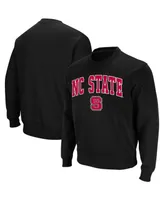 Colosseum Men's Nc State Wolfpack Arch & Logo Crew Neck Sweatshirt