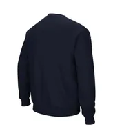 Men's Navy Yale Bulldogs Arch Logo Crew Neck Sweatshirt