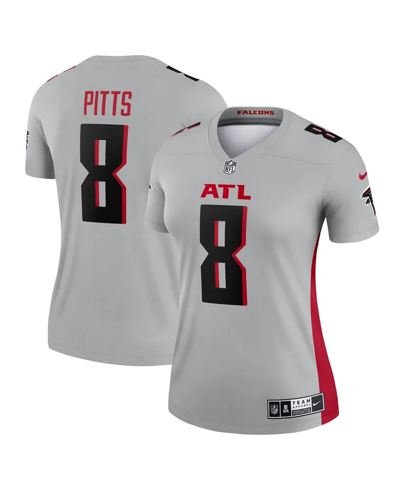 Women's Atlanta Falcons Kyle Pitts Fanatics Branded Black Player Icon Name  & Number V-Neck T-Shirt