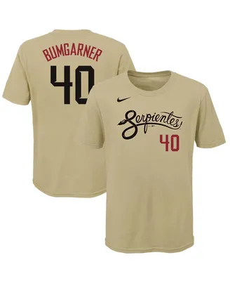 Big Boys and Girls Madison Bumgarner Gold Arizona Diamondbacks City Connect Name Number T-shirt