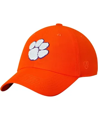 Men's Orange Clemson Tigers Primary Logo Staple Adjustable Hat