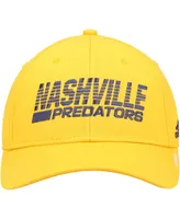 Men's Gold-Tone Nashville Predators 2021 Locker Room Aeroready Flex Hat