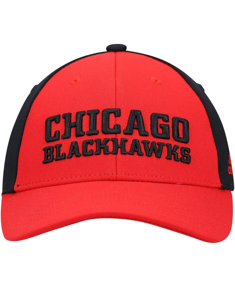 Men's Red Chicago Blackhawks Locker Room Adjustable Hat