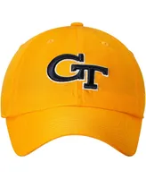 Men's Gold-Tone Georgia Tech Yellow Jackets Primary Logo Staple Adjustable Hat - Gold