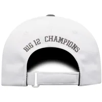 Top of the World Men's White/Gray Oklahoma Sooners 2019 Big 12 Football Champions Locker Room Adjustable Hat