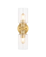 Jules Edison Cylinder 2-Light Farmhouse Contemporary Led Vanity