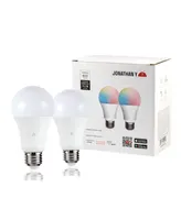 Smart A19 Dimmable Light Bulb - Dimmable Color Changing Led, Set of 2