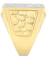 Men's Diamond Vertical Cluster Ring (7 ct. t.w.) in 10k Gold