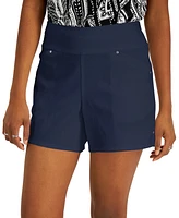 I.n.c. International Concepts Women's Curvy Mid Rise Pull-On Shorts, Created for Macy's