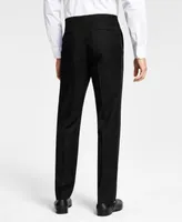 Alfani Men's Classic-Fit Stretch Black Tuxedo Pants, Created for Macy's