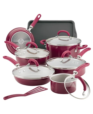 Rachael Ray Create Delicious Aluminum Nonstick Cookware Set, 13 Piece