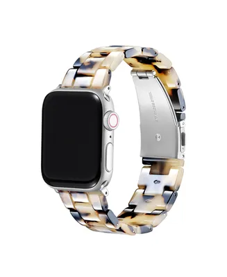 Posh Tech Claire Light Natural Tortoise Resin Link Band for Apple Watch