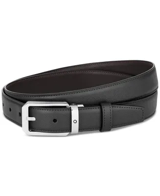 Montblanc Leather Trapeze Pin Buckle Belt