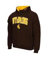 Colosseum Men's Wyoming Cowboys Arch and Logo Pullover Hoodie